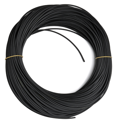 Solvent resistant hose, black, per meter