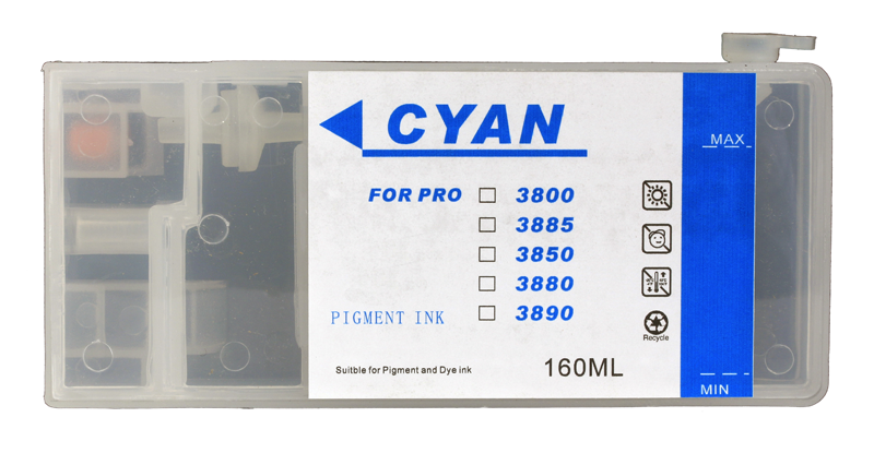 easyFill refillable cartridges for Epson Stylus Pro 3800, with Auto Reset Chip