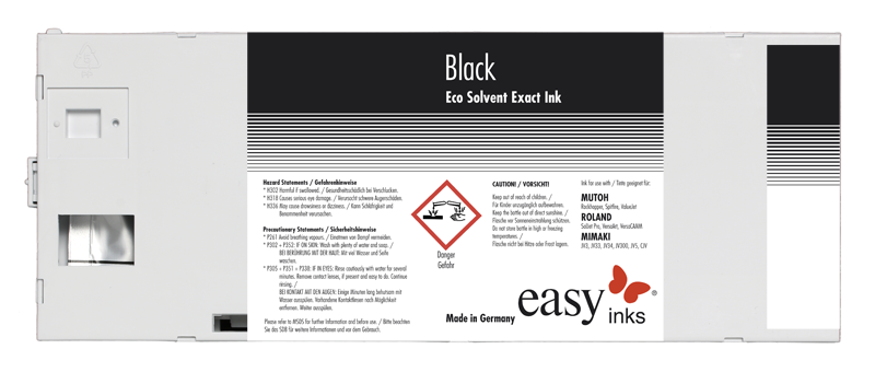 easy Eco Solvent Exact ink for Océ CS9050, CS9065, CS9090, CS9160, CS9350, 220ml cartridge, incl. Smart Card