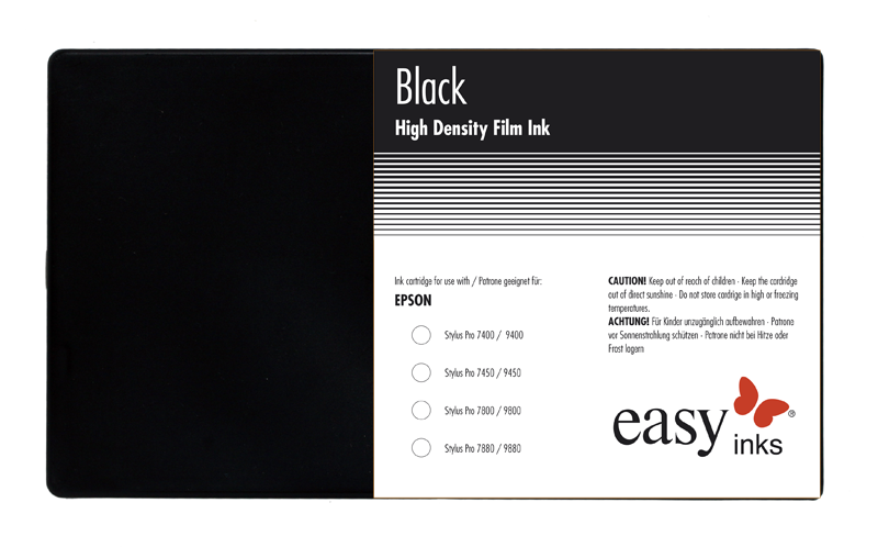 Black high density screen positive Dye/Pigment ink fro Epson Stylus Pro 7400, 9400, 220ml cartridge